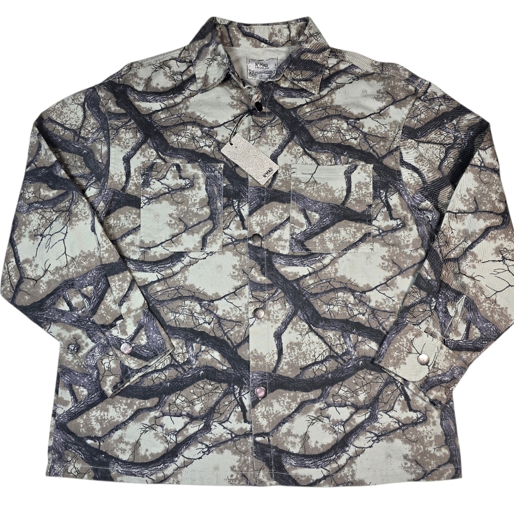 NWT NOMAD Craft+Flow Men's Tree‎ Camo Hunting Canvas Shirt Jacket Shacket Size M